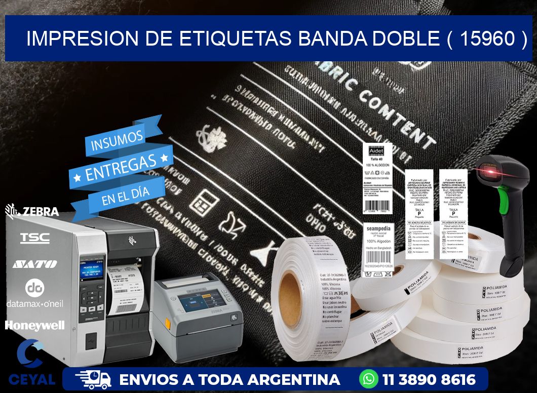 impresion de etiquetas banda doble ( 15960 )