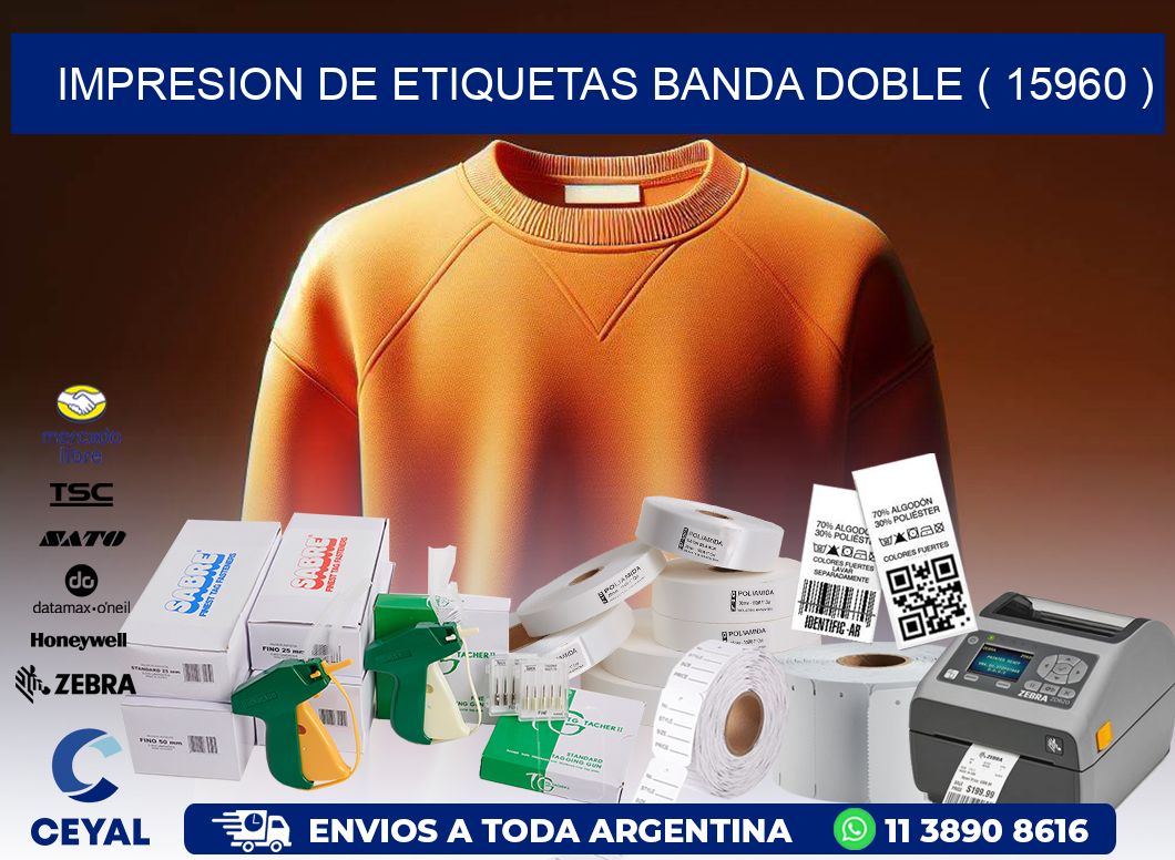 impresion de etiquetas banda doble ( 15960 )