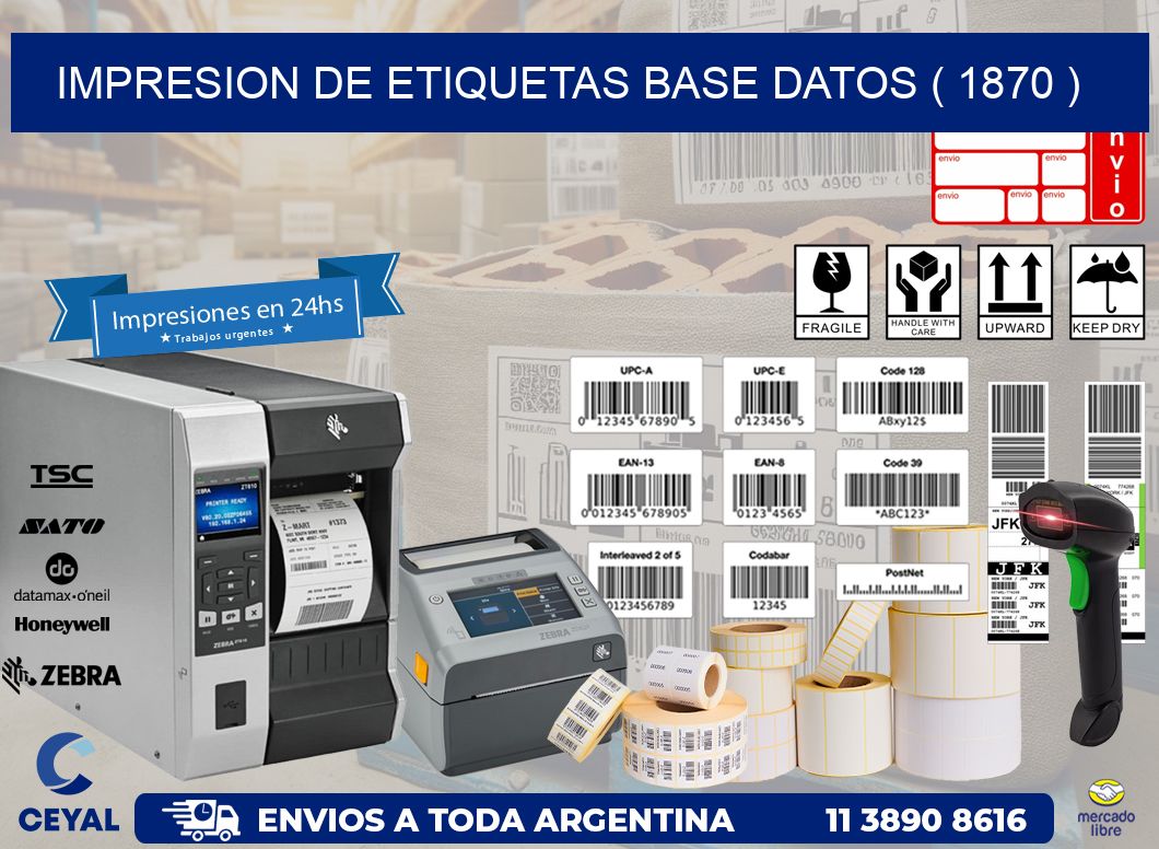 impresion de etiquetas base datos ( 1870 )