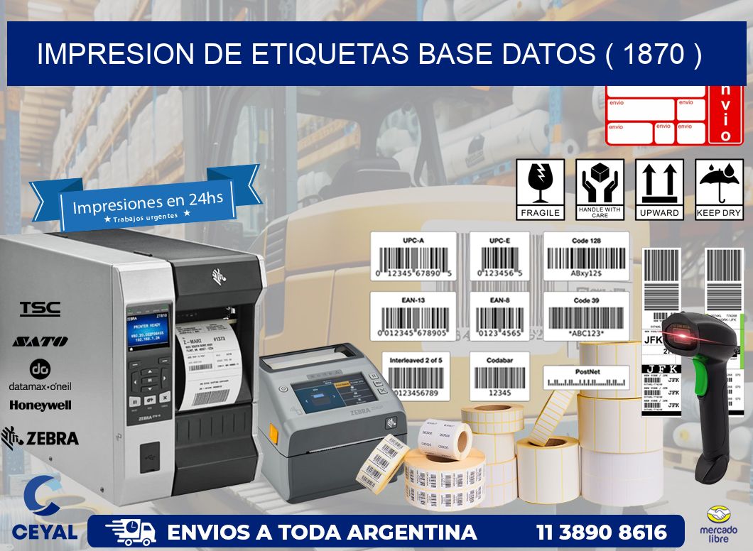 impresion de etiquetas base datos ( 1870 )