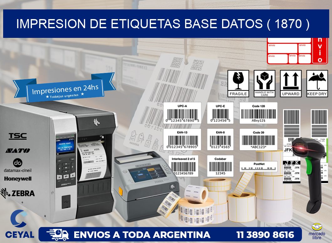 impresion de etiquetas base datos ( 1870 )