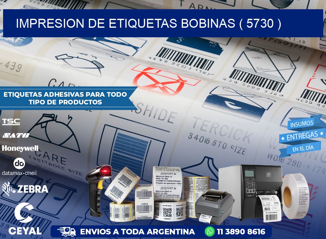 impresion de etiquetas bobinas ( 5730 )