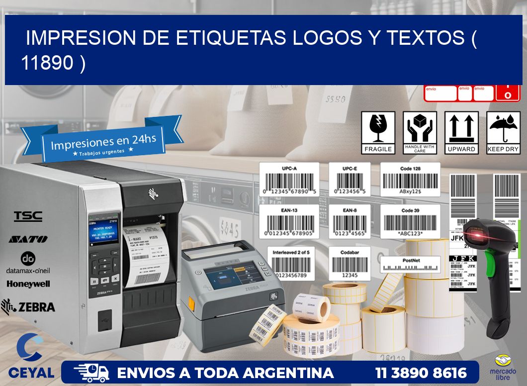 impresion de etiquetas logos y textos ( 11890 )
