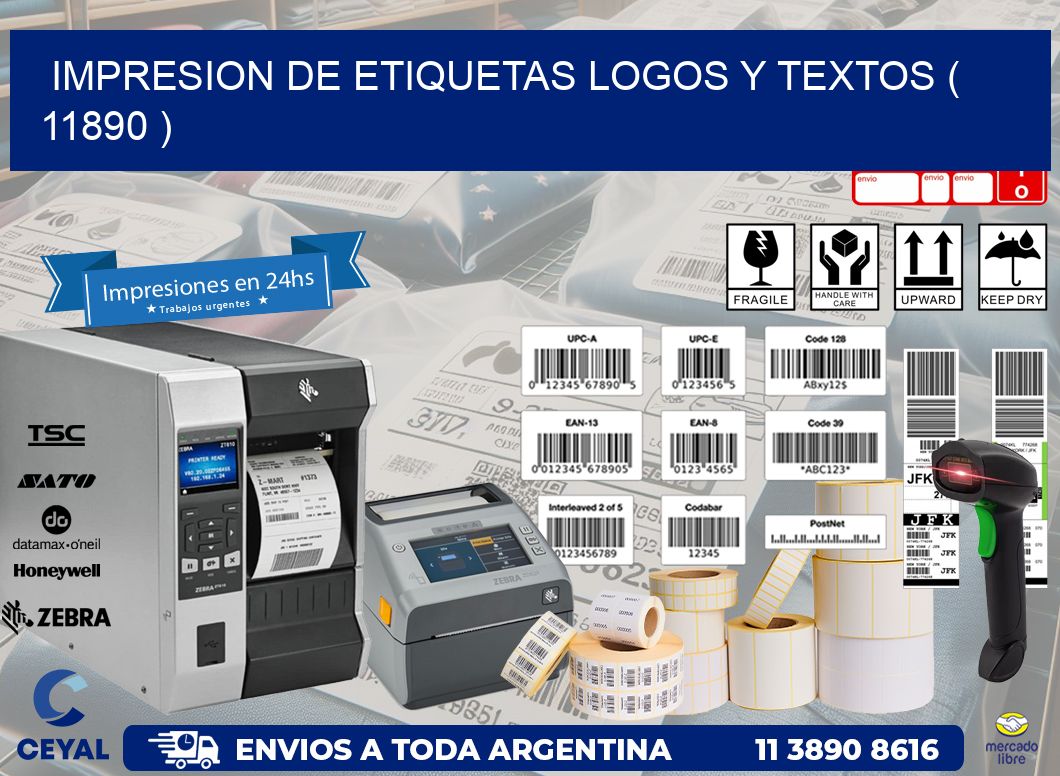 impresion de etiquetas logos y textos ( 11890 )