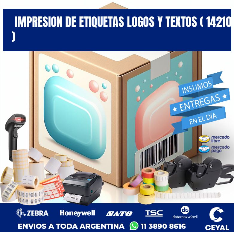 impresion de etiquetas logos y textos ( 14210 )