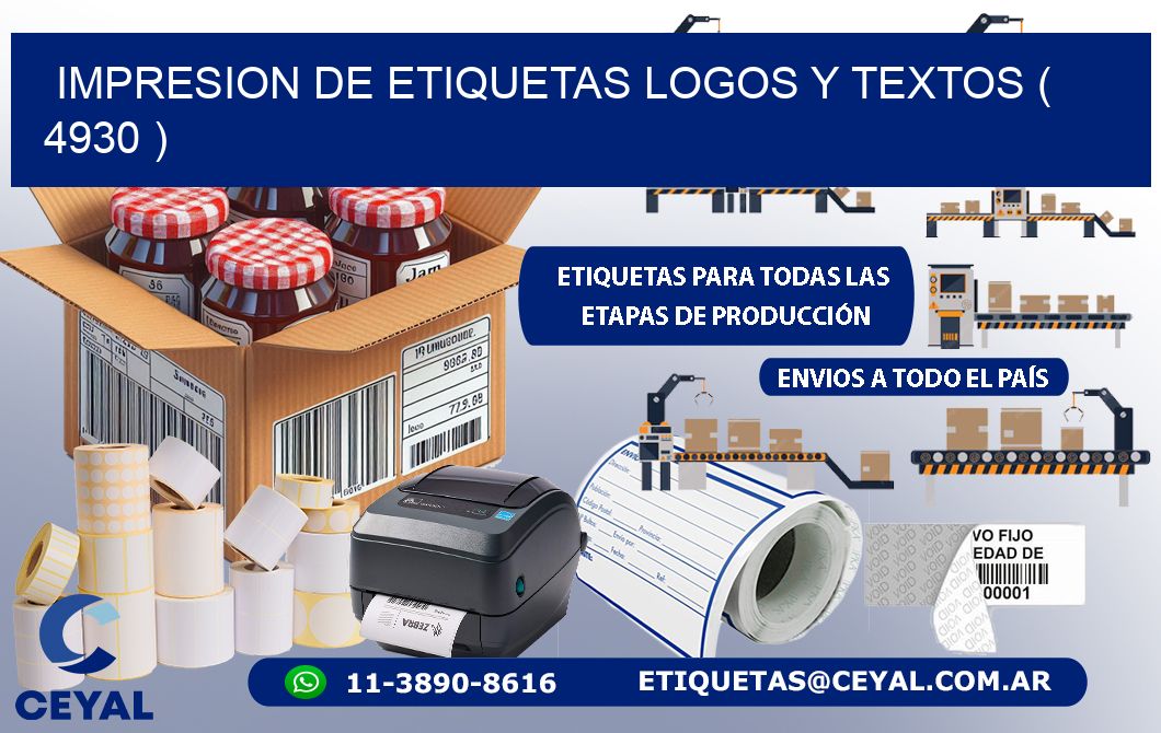 impresion de etiquetas logos y textos ( 4930 )