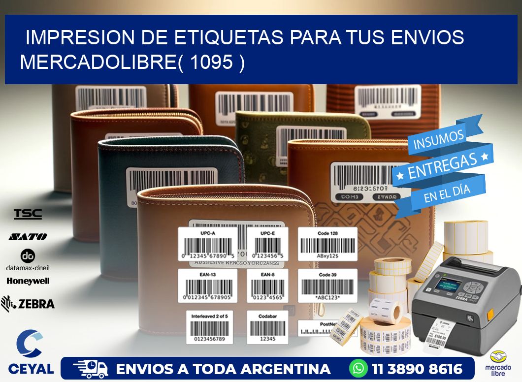 impresion de etiquetas para tus envios mercadolibre( 1095 )