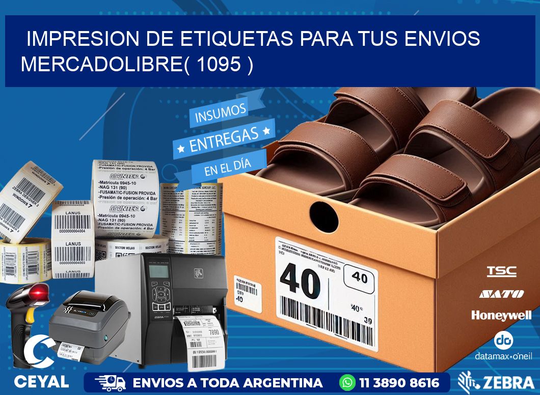 impresion de etiquetas para tus envios mercadolibre( 1095 )