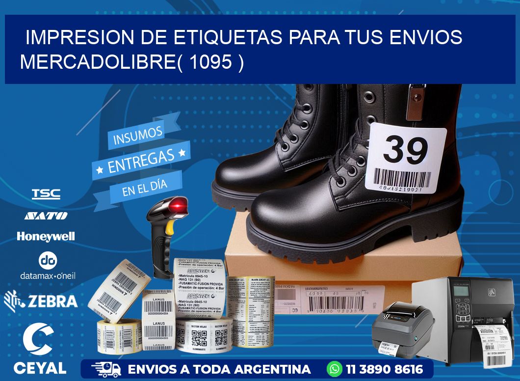 impresion de etiquetas para tus envios mercadolibre( 1095 )