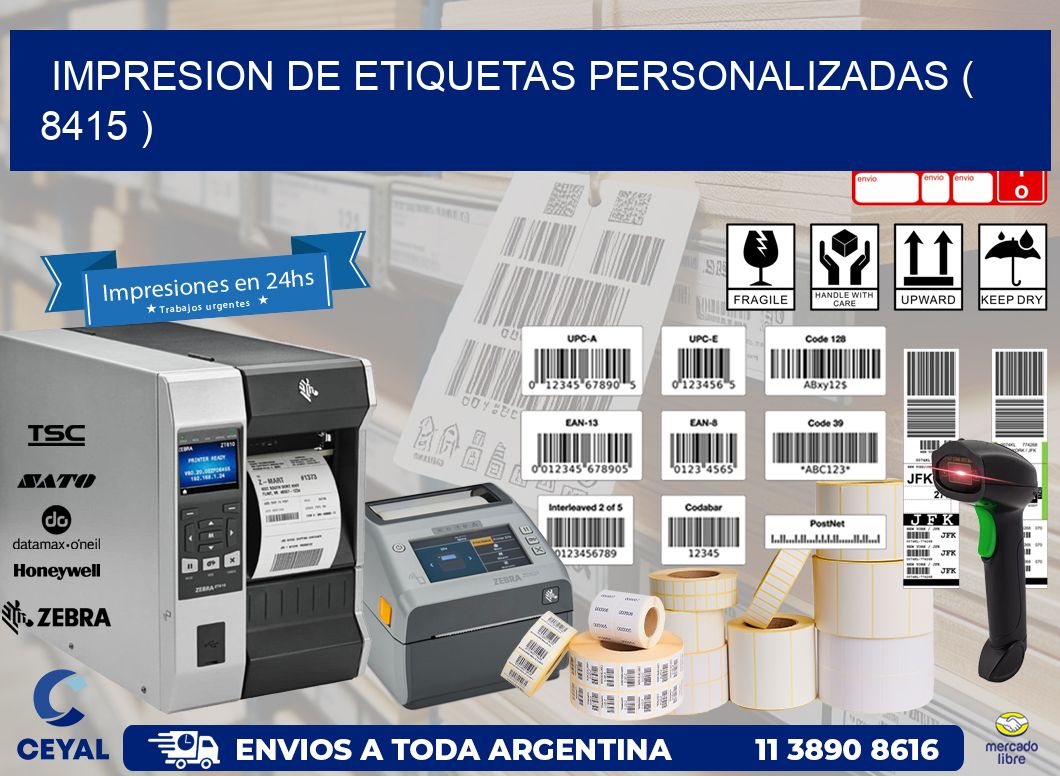 impresion de etiquetas personalizadas ( 8415 )