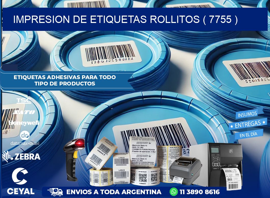 impresion de etiquetas rollitos ( 7755 )
