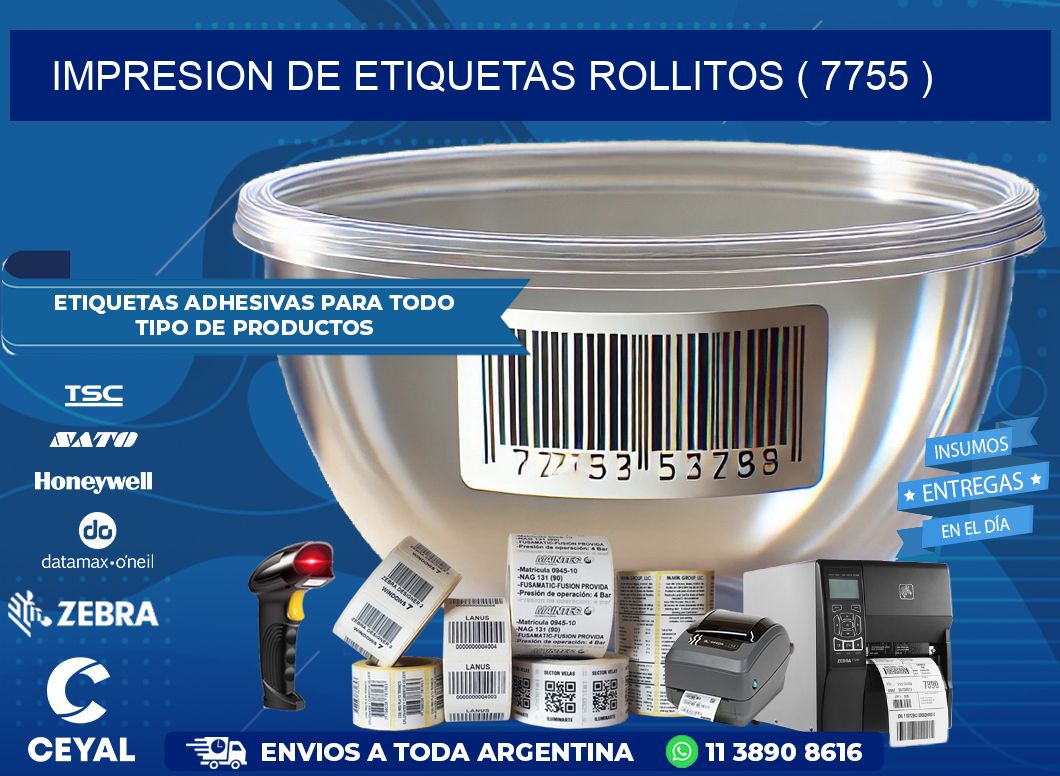 impresion de etiquetas rollitos ( 7755 )