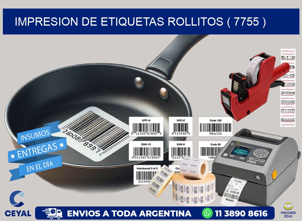 impresion de etiquetas rollitos ( 7755 )