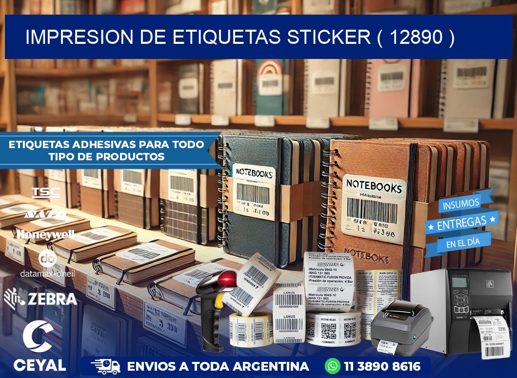 impresion de etiquetas sticker ( 12890 )