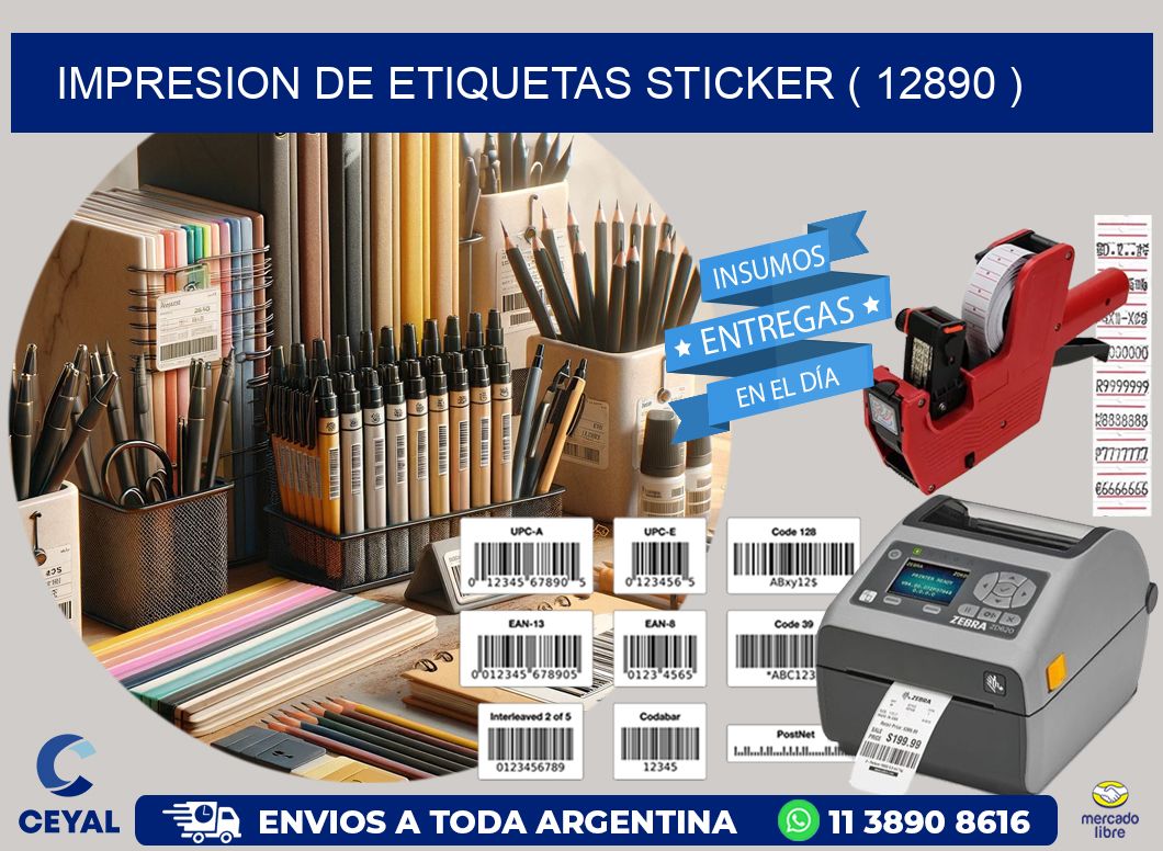 impresion de etiquetas sticker ( 12890 )