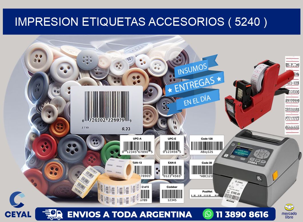 impresion etiquetas accesorios ( 5240 )