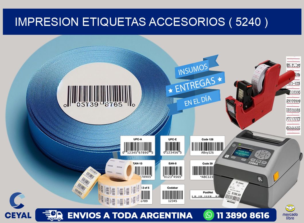 impresion etiquetas accesorios ( 5240 )