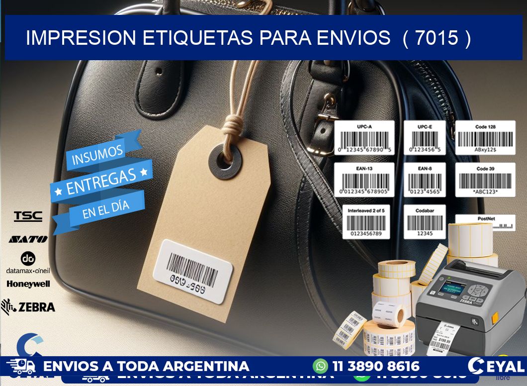 impresion etiquetas para envios  ( 7015 )
