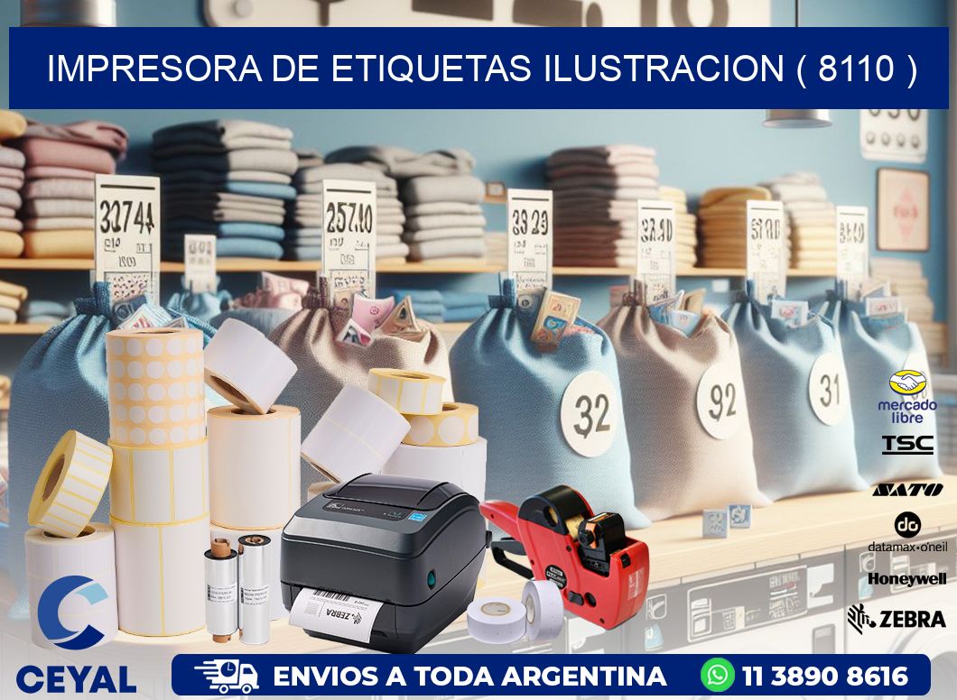 impresora de etiquetas ilustracion ( 8110 )