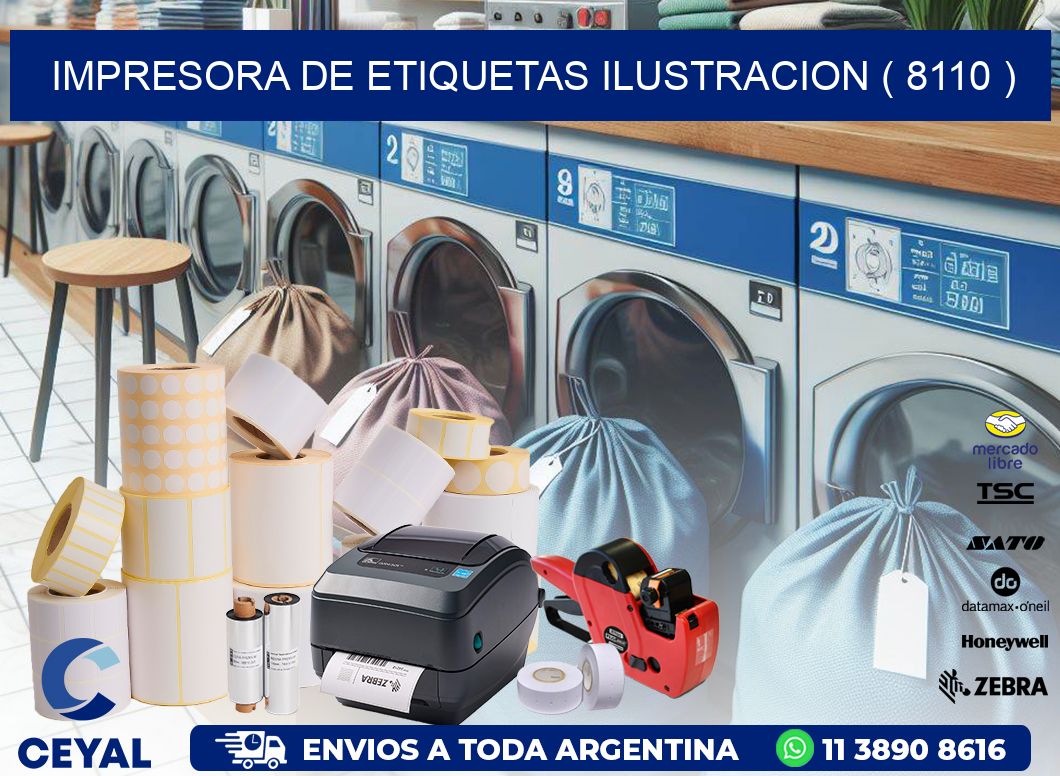 impresora de etiquetas ilustracion ( 8110 )