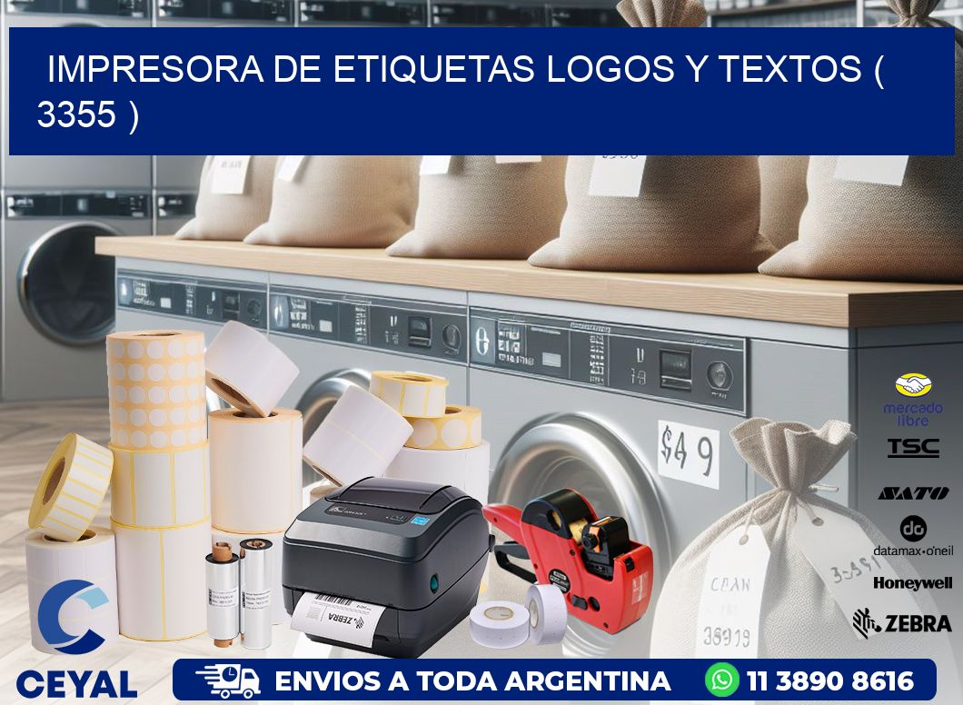 impresora de etiquetas logos y textos ( 3355 )