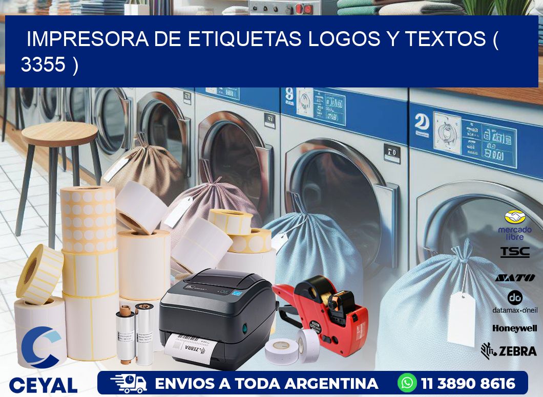 impresora de etiquetas logos y textos ( 3355 )