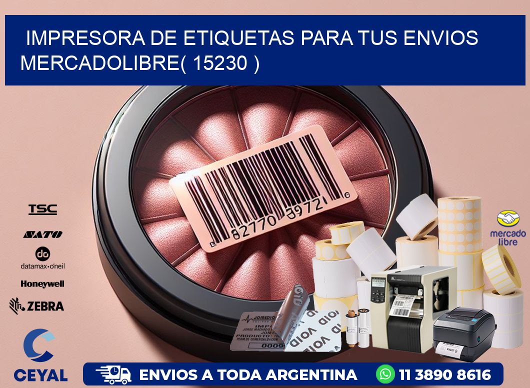 impresora de etiquetas para tus envios mercadolibre( 15230 )