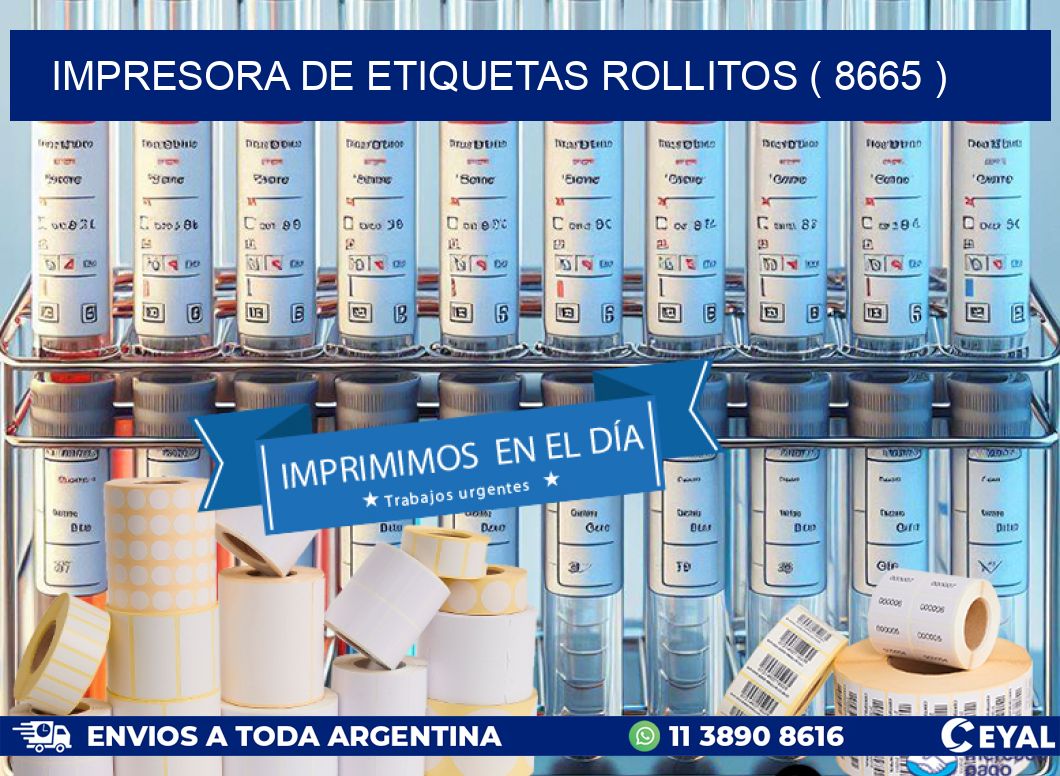 impresora de etiquetas rollitos ( 8665 )