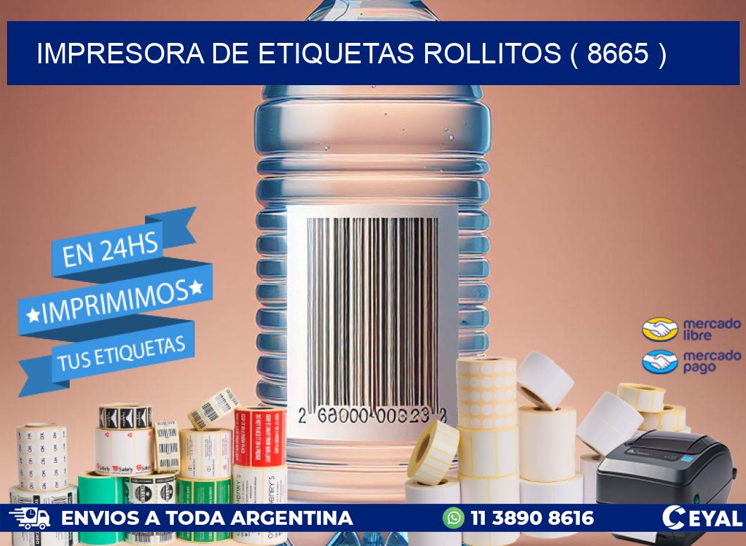 impresora de etiquetas rollitos ( 8665 )