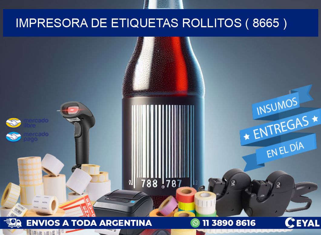 impresora de etiquetas rollitos ( 8665 )