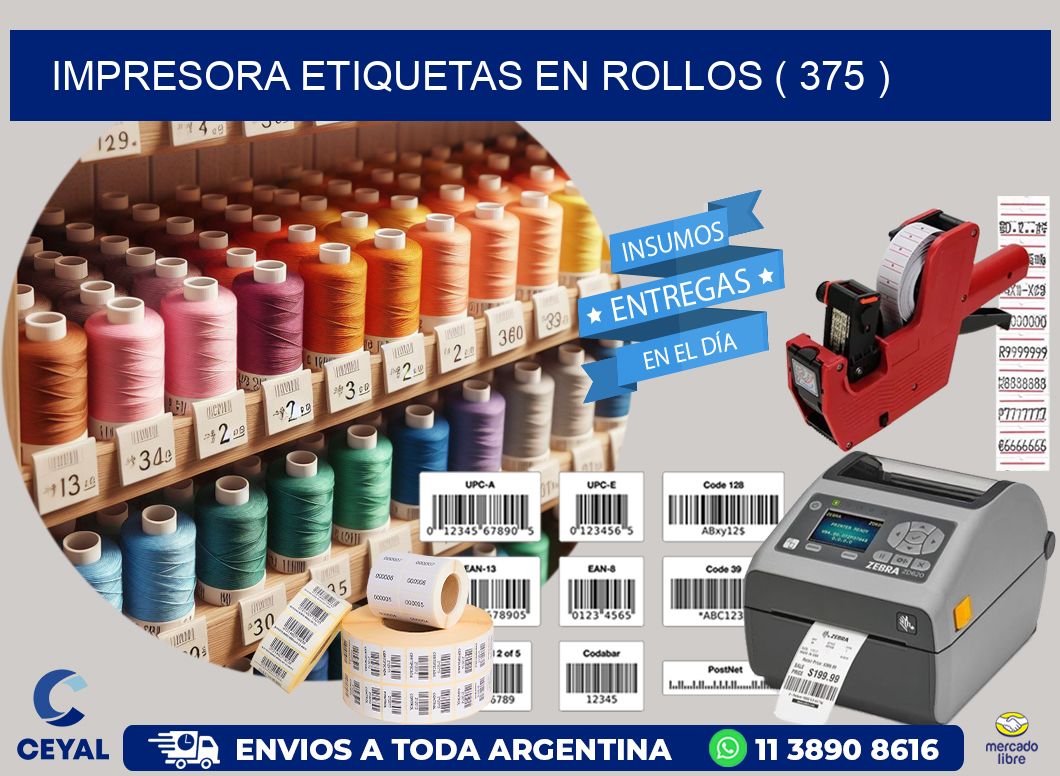 impresora etiquetas en rollos ( 375 )