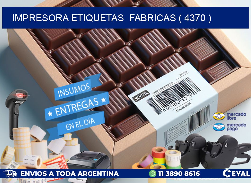 impresora etiquetas  fabricas ( 4370 )