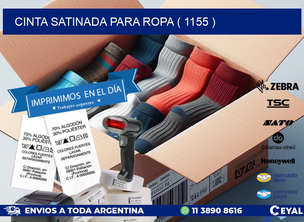 CINTA SATINADA PARA ROPA ( 1155 )