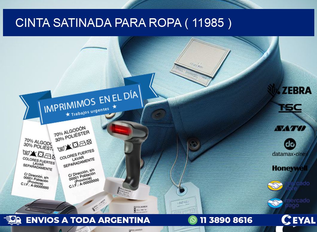 CINTA SATINADA PARA ROPA ( 11985 )