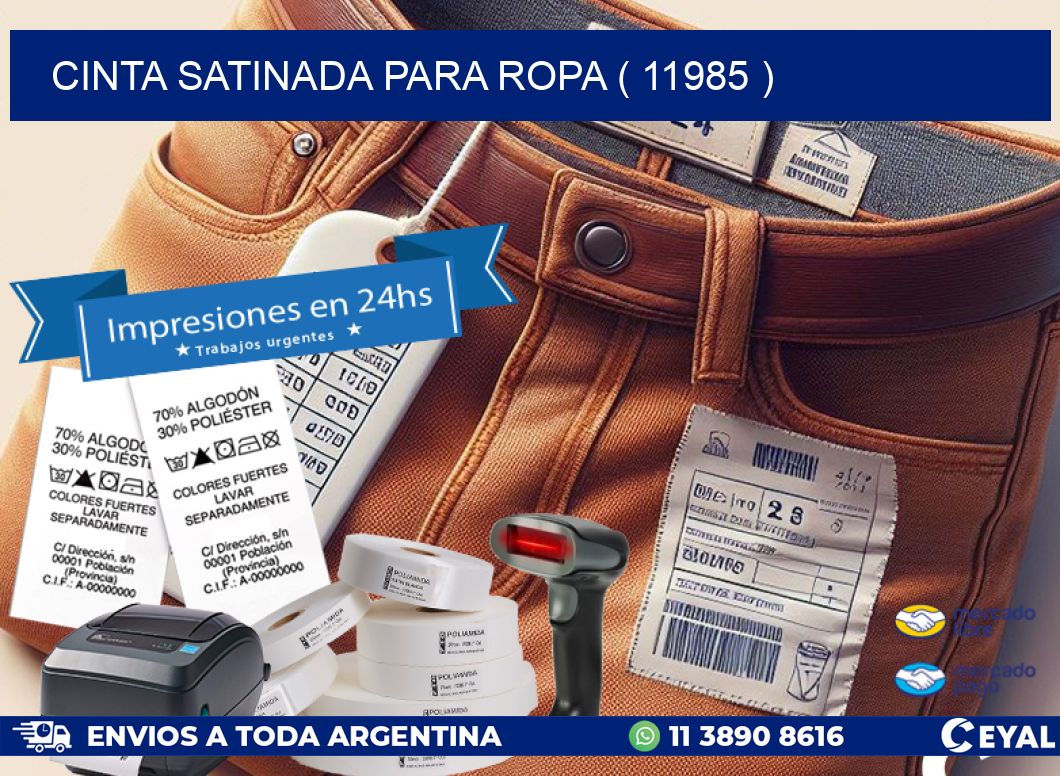 CINTA SATINADA PARA ROPA ( 11985 )