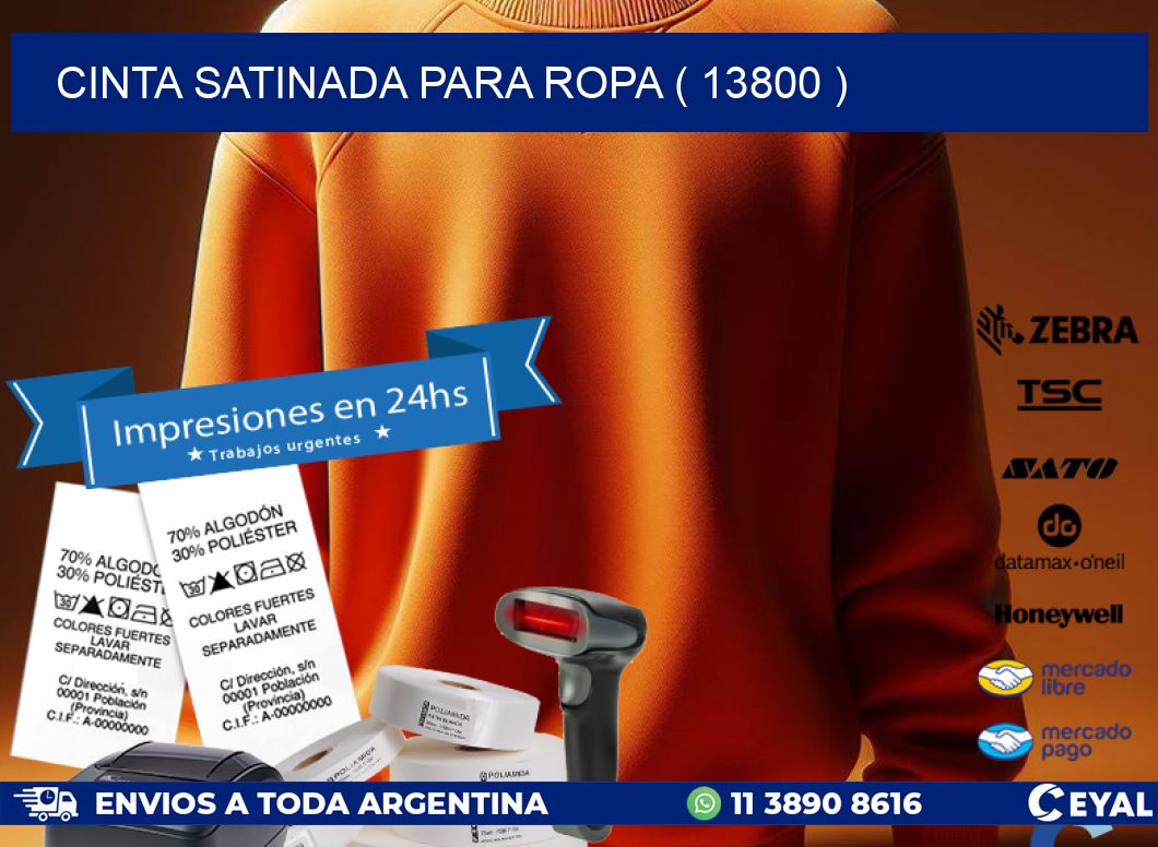 CINTA SATINADA PARA ROPA ( 13800 )