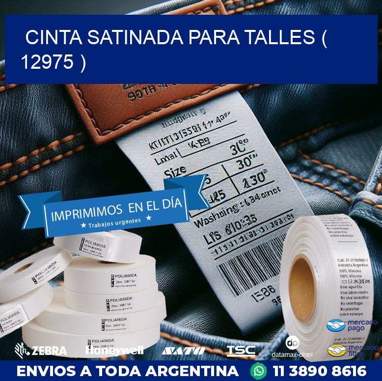 CINTA SATINADA PARA TALLES ( 12975 )