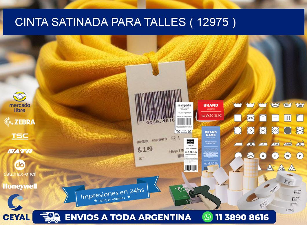 CINTA SATINADA PARA TALLES ( 12975 )