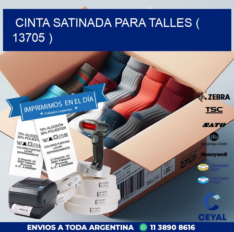 CINTA SATINADA PARA TALLES ( 13705 )