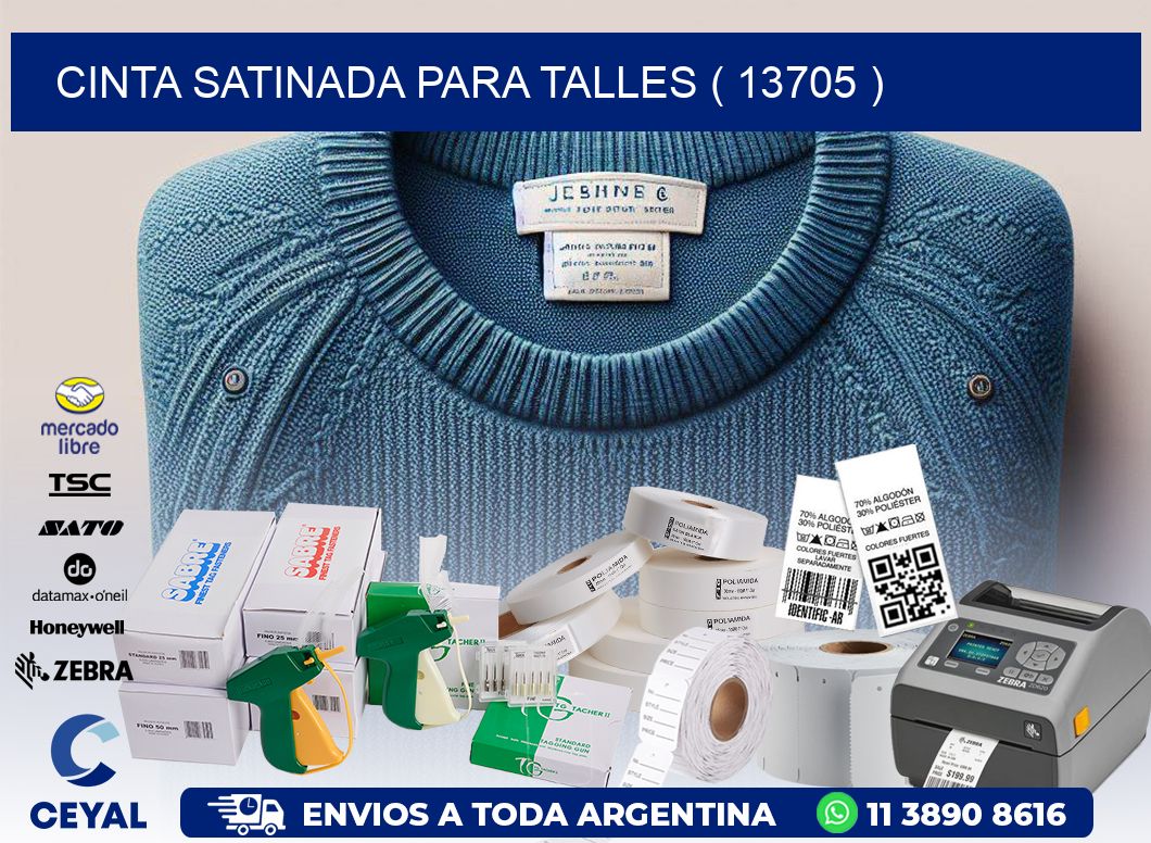 CINTA SATINADA PARA TALLES ( 13705 )