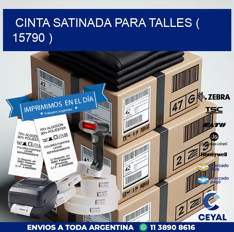 CINTA SATINADA PARA TALLES ( 15790 )