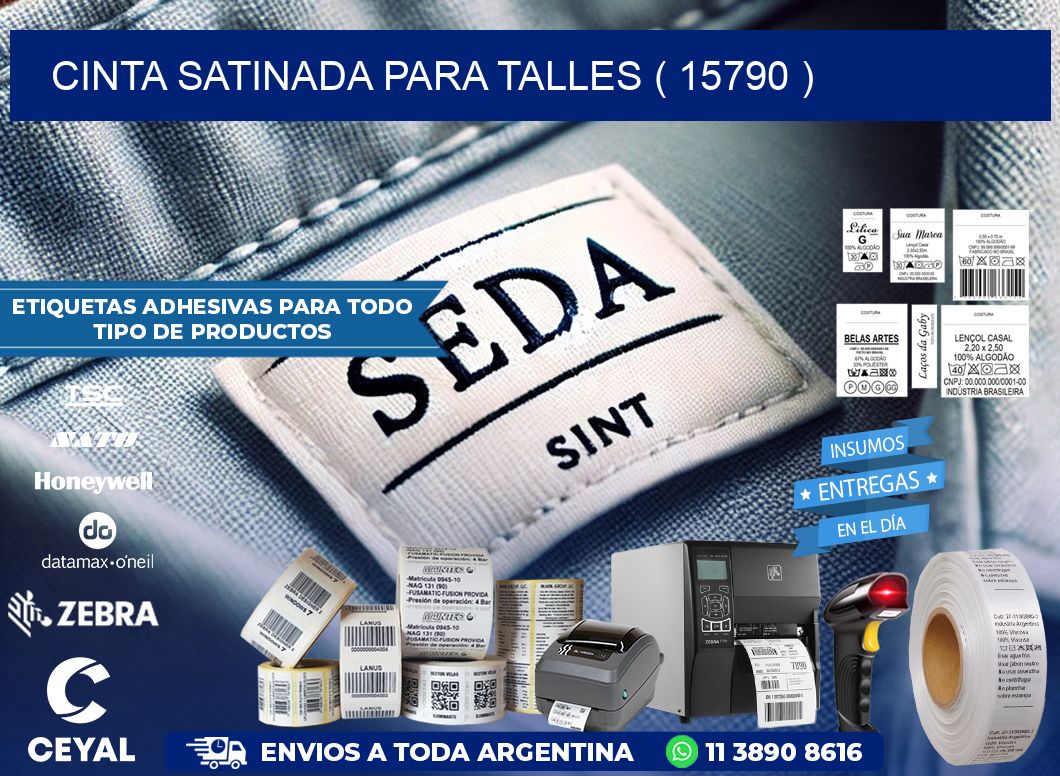 CINTA SATINADA PARA TALLES ( 15790 )