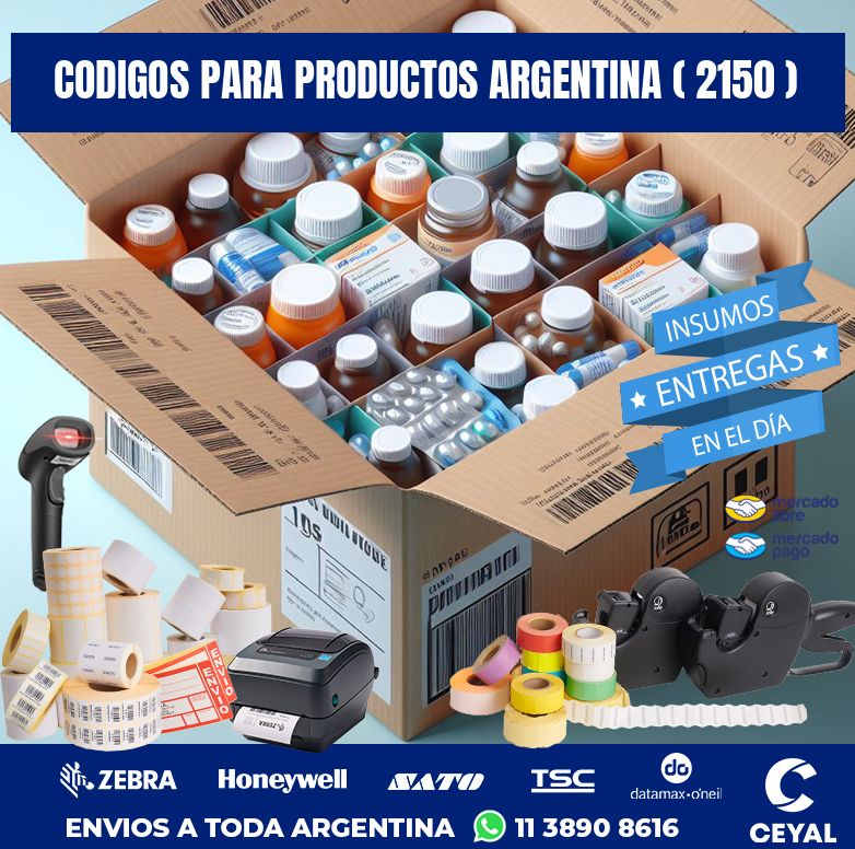 CODIGOS PARA PRODUCTOS ARGENTINA ( 2150 )