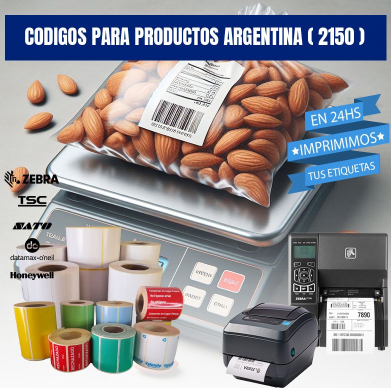 CODIGOS PARA PRODUCTOS ARGENTINA ( 2150 )