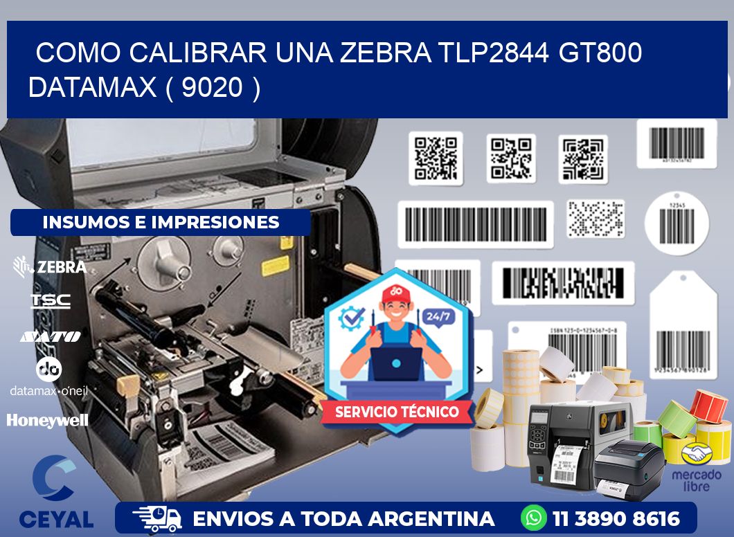 COMO CALIBRAR UNA ZEBRA TLP2844 GT800 DATAMAX ( 9020 )