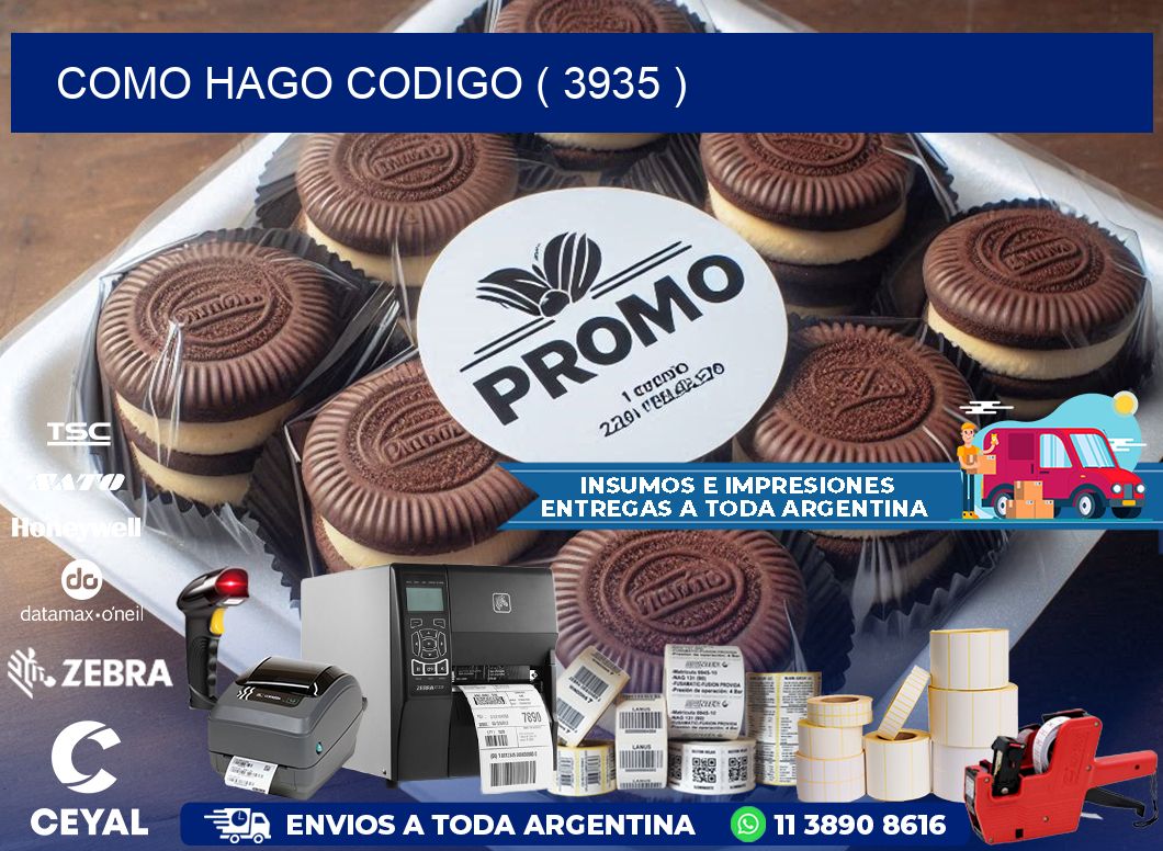 COMO HAGO CODIGO ( 3935 )