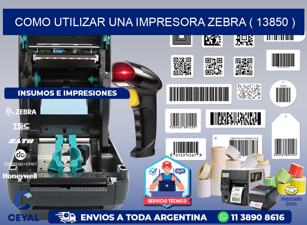 COMO UTILIZAR UNA IMPRESORA ZEBRA ( 13850 )