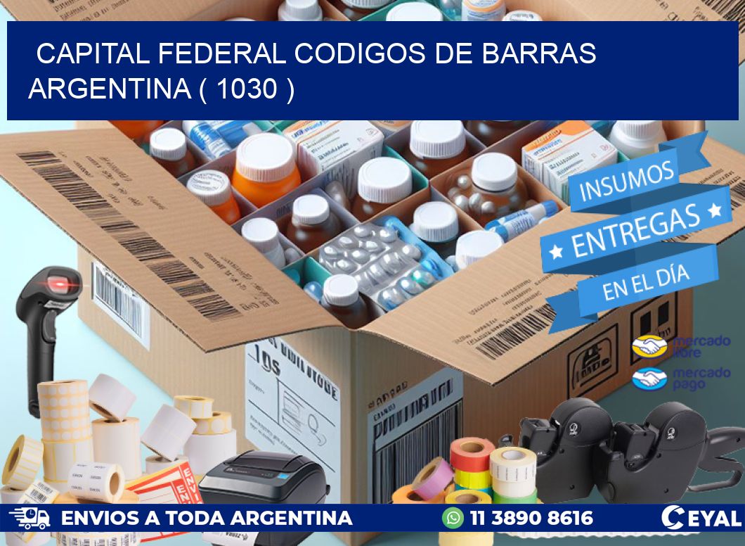 Capital federal codigos de barras argentina ( 1030 )