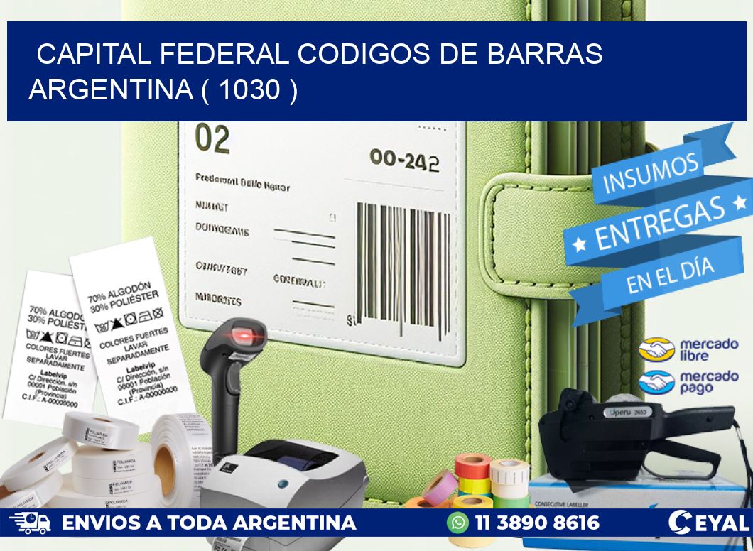Capital federal codigos de barras argentina ( 1030 )