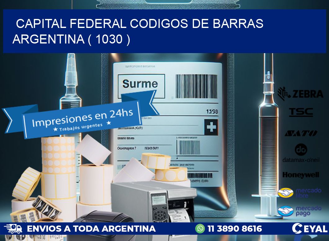 Capital federal codigos de barras argentina ( 1030 )
